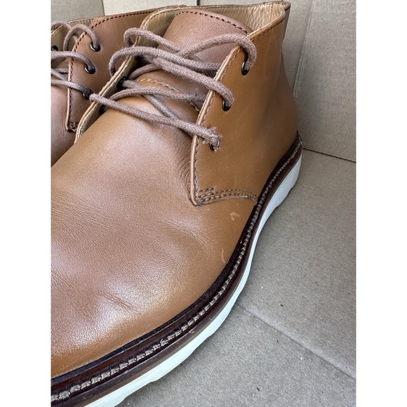 Coach G1416 Men's 10.5 Leather Chukka Boots Tan Brown Lace Up Casual Dress - Picture 6 of 13